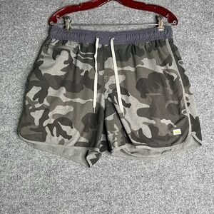 Vuori Camo Shorts Mens Large Gray Athletic Unlined Spring Summer Outdoor Casual